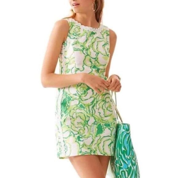 Lilly Pulitzer Dresses & Skirts - Lilly Pulitzer 92383 Women's Mila Shift Resort White Heart Breakers Size 2